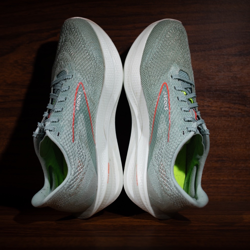 Brooks Hyperion Elite 3 Men's Size 7 D Green Orange Running Shoes Sneakers - Picture 7 of 10